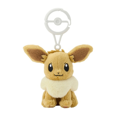 Eevee mascot with carabiner - Import from Pokemon Center Japan