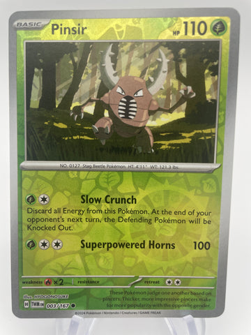 Pinsir TWMen 003/167 RH Reverse Holo