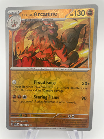 Hisuian Arcanine TWMen 100/167 RH Reverse Holo