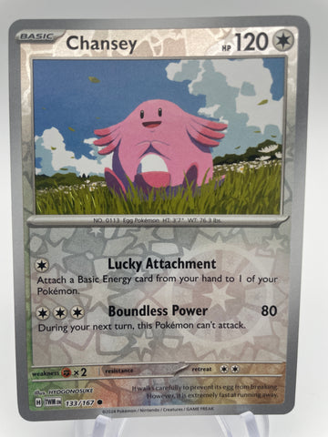 Chansey TWMen 133/167 Reverse Holo RH