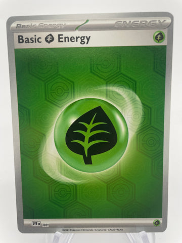 Basic Grass Energy Holo SVEen 001 Shrouded Fable