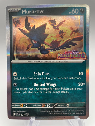 Murkrow SVPen 021 Black Star Promo STAMPED