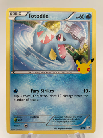 McDonald's Promo Totodile Non Holo 18/25  2021