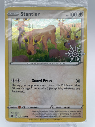 Stantler 125/189 Holo Holiday Stamped Snowflake