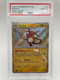 2024 POKEMON PAF en RAICHU SHINY RARE 132/091 PSA 10