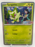 Sprigatito Pokemon Horizons SVPen 191 Black Star Promo