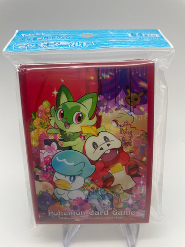 Pokemon Center Sleeve  Deck Shield Gift of Nyaoha, Hogaeta, and Quassu (Fuecoco, Quaxly, Sprigatito)