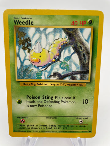 Weedle - Base Set 69/102  MP