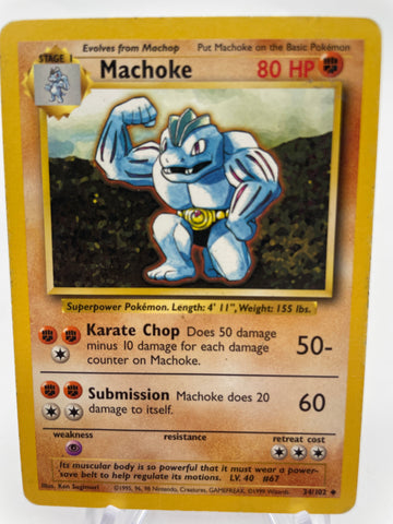 Machoke - Base Set 34/102 DMG