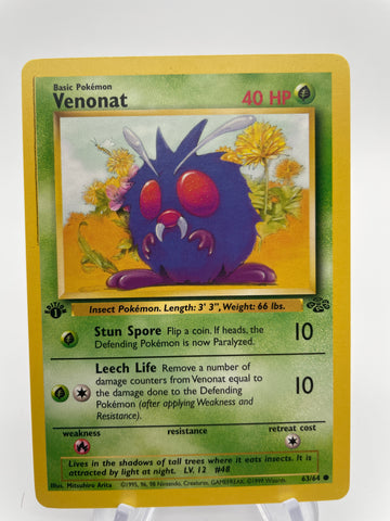 Venonat  Line Error 1st Edition 	63/64	NM