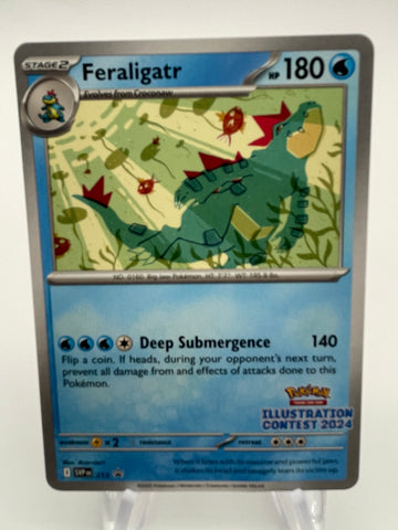 Feraligatr SVPen 213 Black Star Promo 2024 Illustration Contest Winner