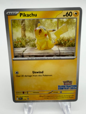 Pikachu SVPen 214 Black Star Promo 2024 Illustration Contest Winner