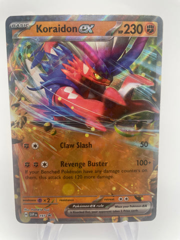 Koraidon ex SVPen 197 Black Star Promo