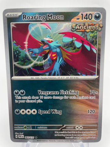 Roaring Moon 065/131 PREen Reverse Holo RH Pokeball