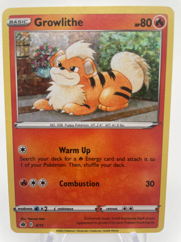 McDonald's Growlith 4/15  2022 MP
