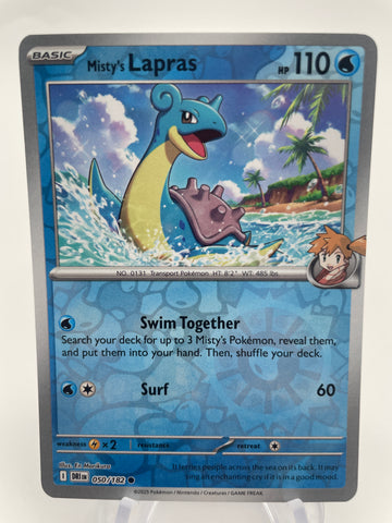 Misty's Lapras DRIen 050/182 Reverse Holo RH