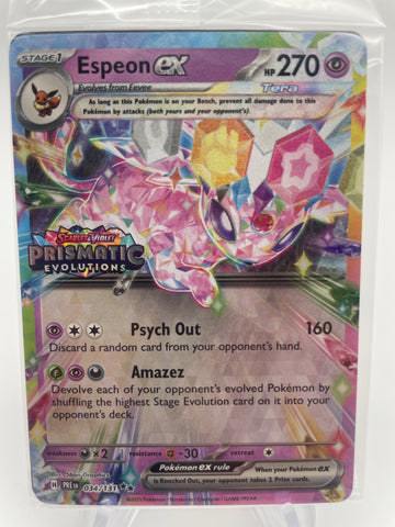 Espeon ex 034/131  PREen Double Rare with Prismatic Evolutions Stamp