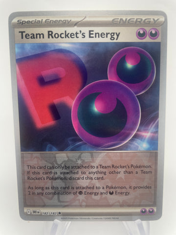 Team Rocket's Energy DRIen 182/182 Reverse Holo RH