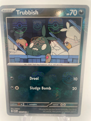 Trubbish WHTen 059/086 Reverse Holo RH Masterball