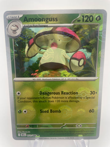 Amoonguss BLKen 011/086 Reverse Holo RH Poke Ball