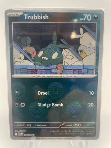 Trubbish WHTen 059/086 Reverse Holo RH Pokeball