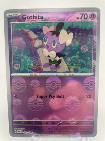 Gothita WHTen 041/086 Reverse Holo RH Pokeball