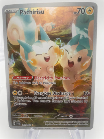 Pachirisu art rare for the pokemon tcg win!  Pokemon cards in Halifax brought to you by Pokechalet.com