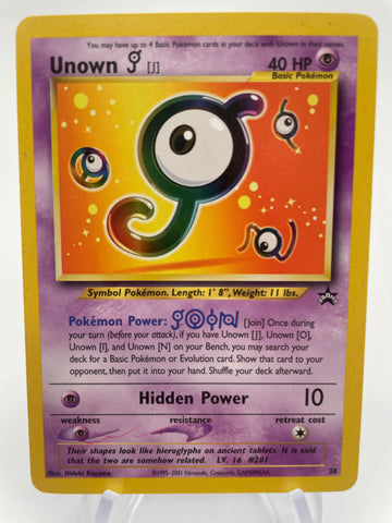 Unown J Promo 38 WOTC MP