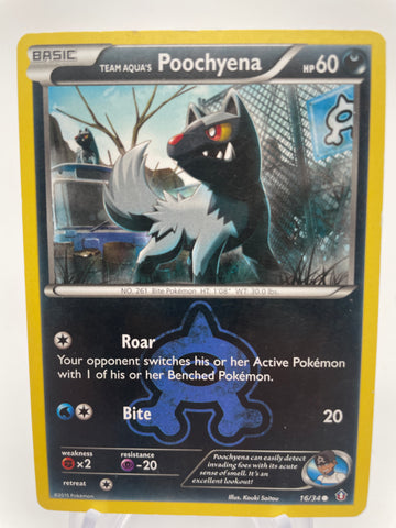 Team Aqua's Poochyena 16/34 HP