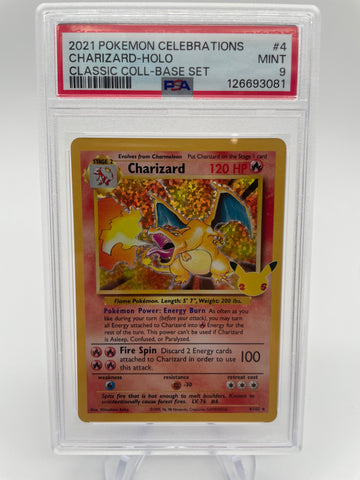 PSA 9 Charizard Pokemon Celebrations 2021 4/102