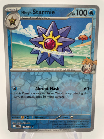 Misty's Starmie DRIen 047/182 Reverse Holo RH