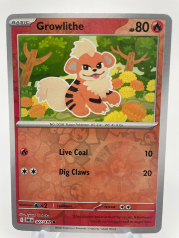 Growlithe DRIen 027/182 Reverse Holo RH