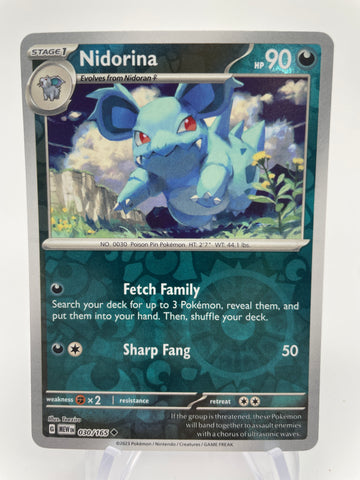 Nidorina MEWen 030/165 RH Reverse Holo
