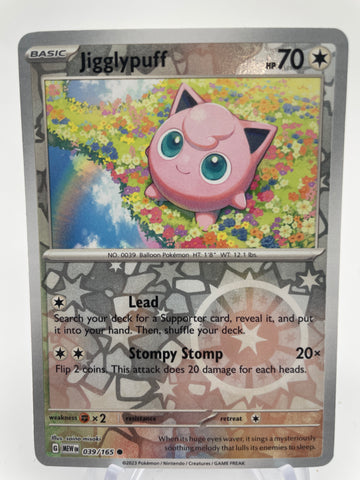 Jigglypuff MEWen 039/165 RH Reverse Holo