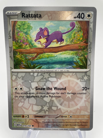 Rattata MEWen 019/165 RH Reverse Holo