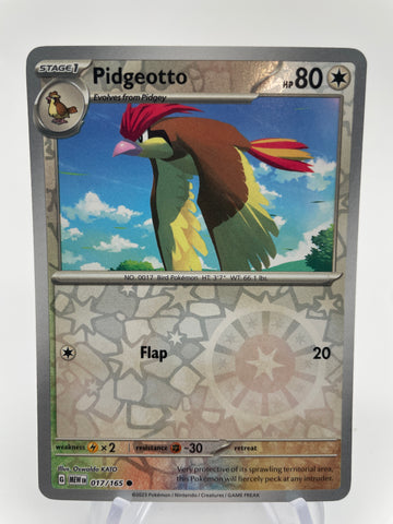 Pidgeotto MEWen 017/165 RH Reverse Holo