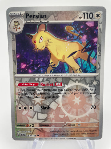 Persian MEWen 053/165 RH Reverse Holo