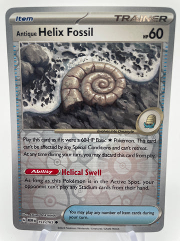 Antique Helix Fossil MEWen 153/165 RH