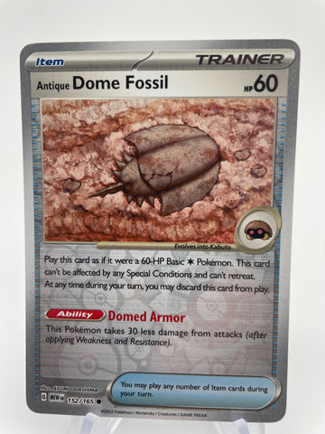 Antique Dome Fossil MEWen 152/165 RH