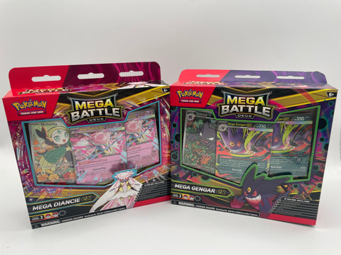 Mega Diance and Mega Gengar Mega Battle Decks! (Get Both)