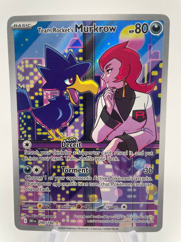 Team Rocket's Murkrow DRIen 200/182 Illustration Rare