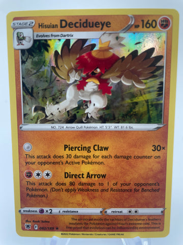 Hisuian Decidueye 082/189 Holo