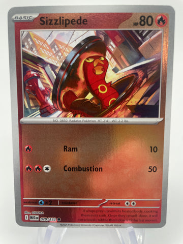 Sizzlipede MEGen 029/132 Reverse Holo