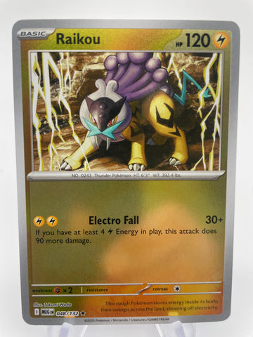 Raikou MEGen 048/132 Reverse Holo