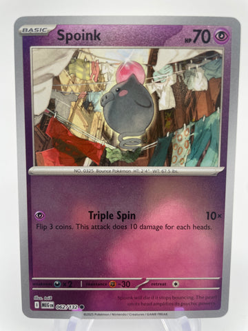Spoink MEGen 062/132 Reverse Holo