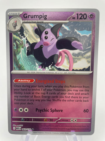 Grumpig MEGen 063/132 Reverse Holo