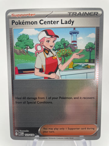 Pokemon Center Lady MEGen 123/132 Reverse Holo