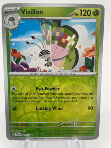 Vivillon SSPen 007/191 Reverse Holo RH
