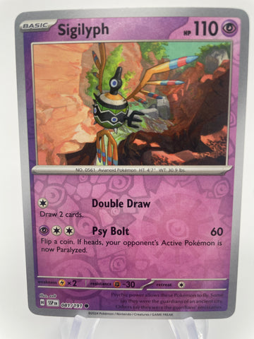 Sigilyph SSPen 081/191 Reverse Holo RH