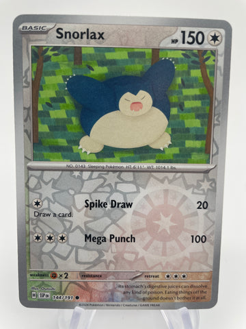 Snorlax SSPen 144/191 Reverse Holo RH